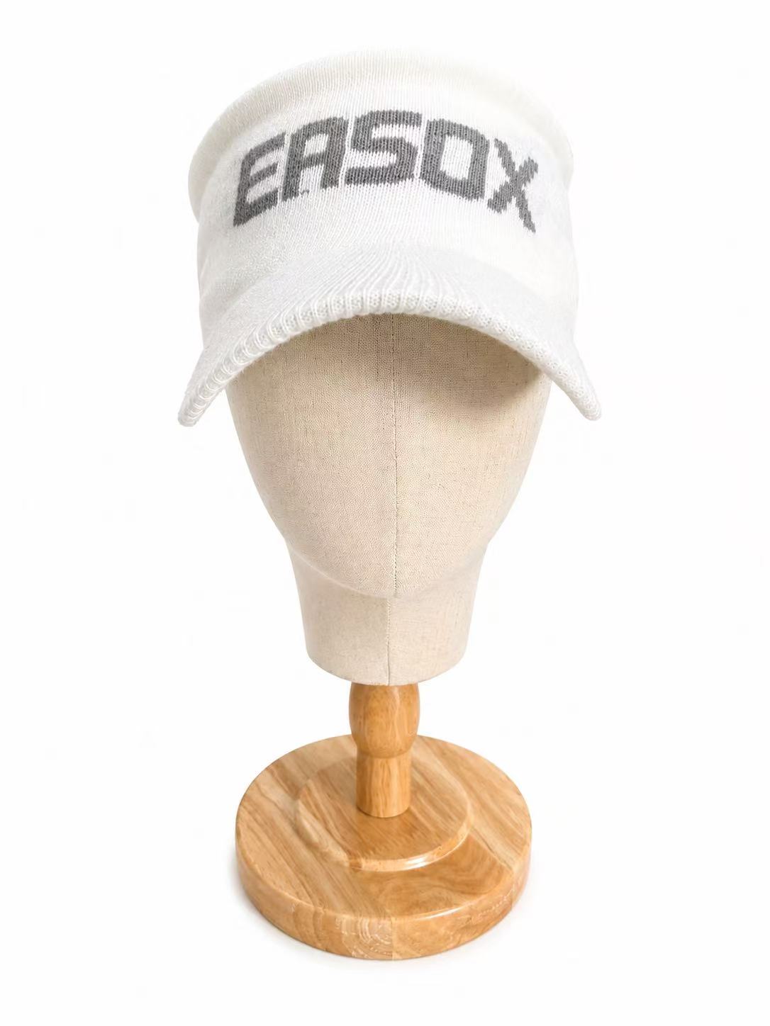 Two Pieced Golf Knit Beanie & Visor Set (E9)
