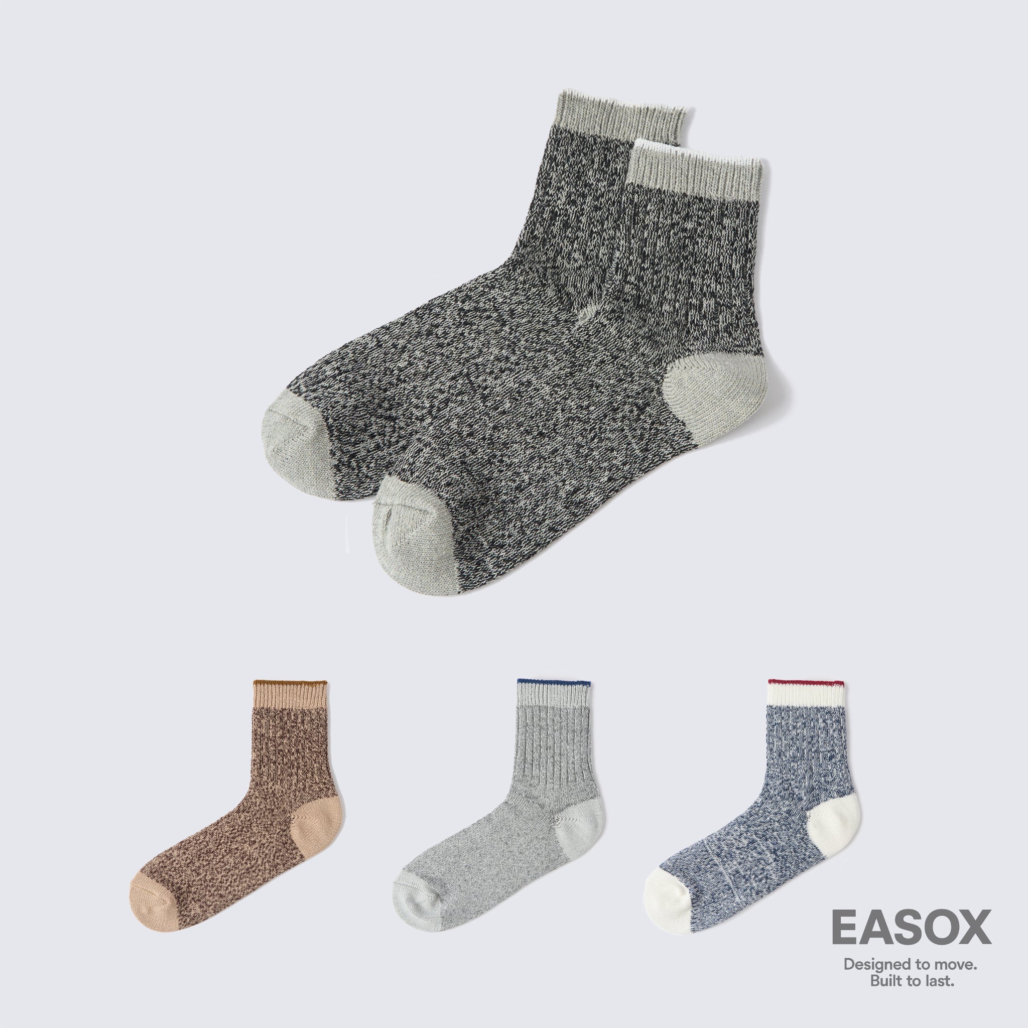 Speckled Mélange Quarter Socks