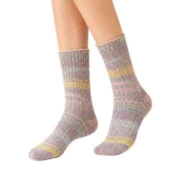 Washi Pastel Rib Crew Socks (SU22)